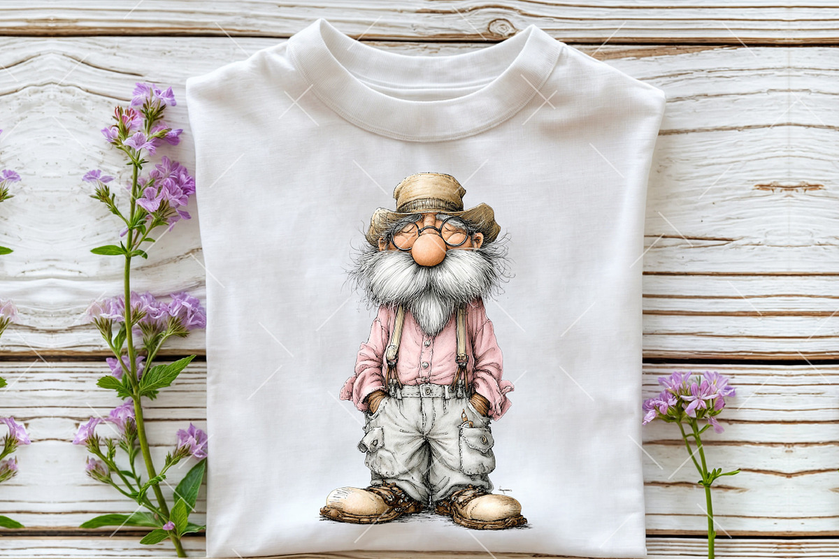 Whimsical Grandpa Clipart, an Illustration by OK Design (Photo 5 of 6)