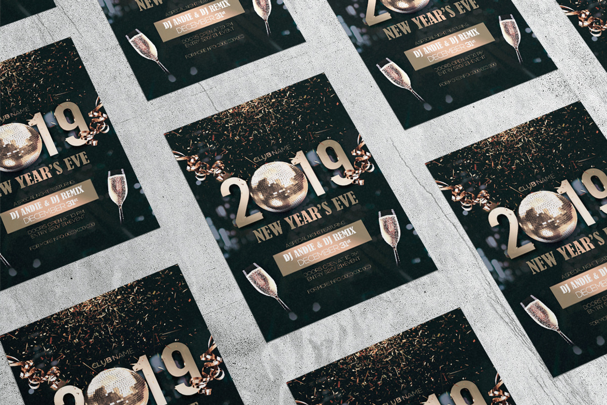2019 New Year Eve, a Flyer Template by What a Story (Photo 4 of 5)