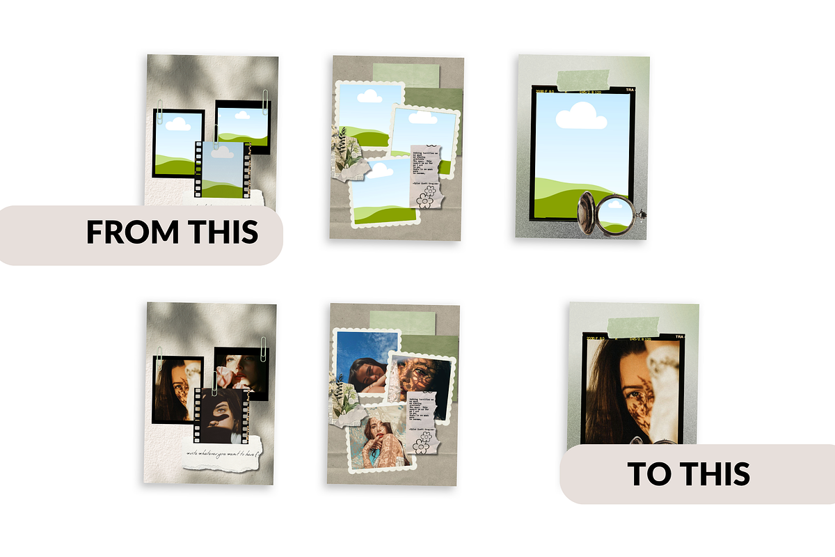 Canva Instagram Templates Vintage, a Social Media Template by Wicked Creative (Photo 13 of 20)