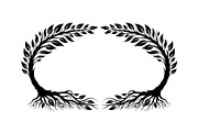 Nature Wreath Frame Vector Bundle, an Illustration by jahid234 (Thumbnail 41 of 51)