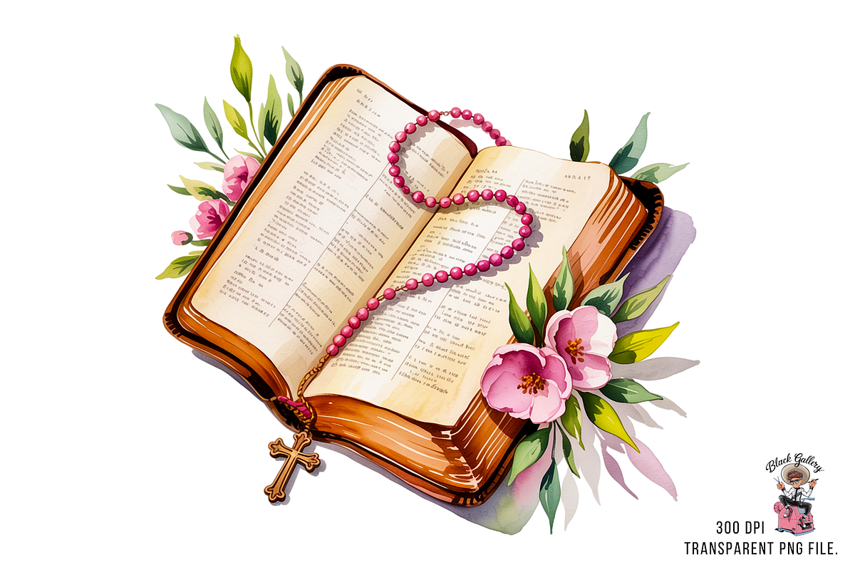 Vintage Bible PNG Bundle, a Graphic by Clipart Studio (Photo 3 of 11)