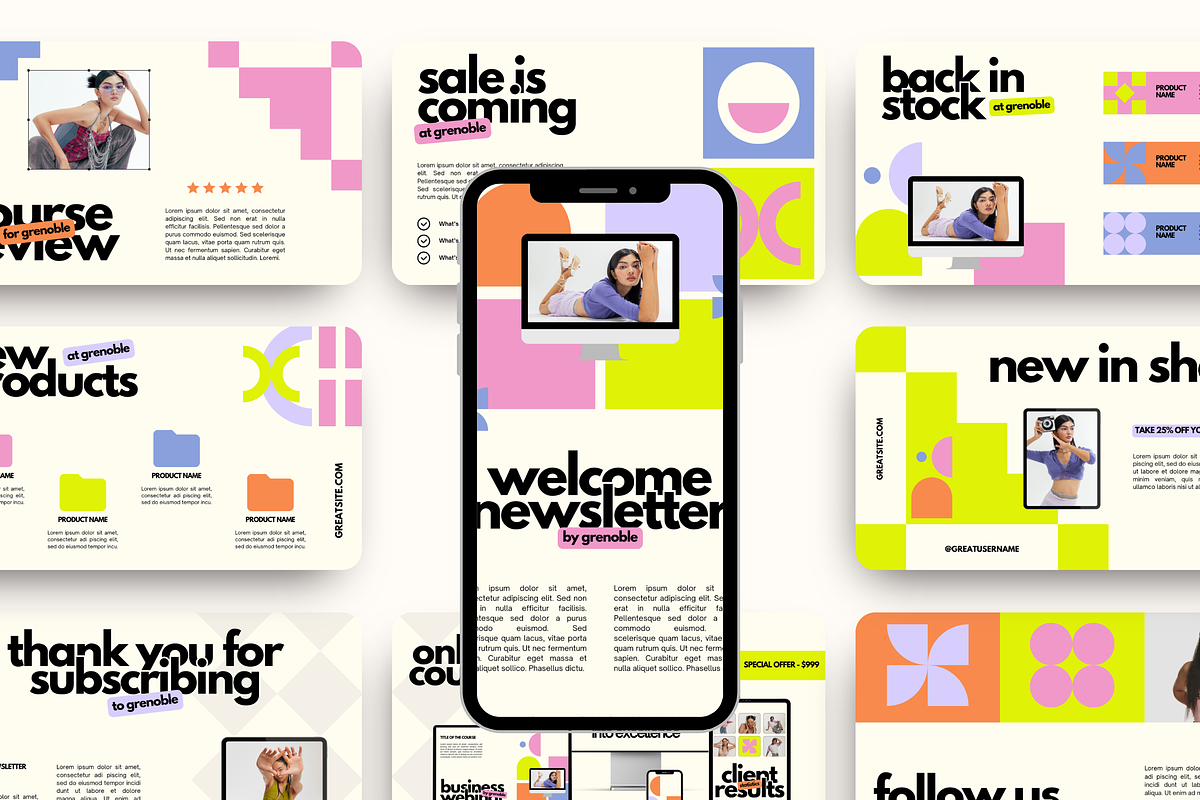 Email Marketing Newsletter Template, an Email Template by Branding Babe Co. (Photo 8 of 10)