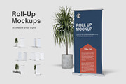 Roll Up Banner Mockups, an Advertising Mockup by graphiccrew (Thumbnail 1 of 10)