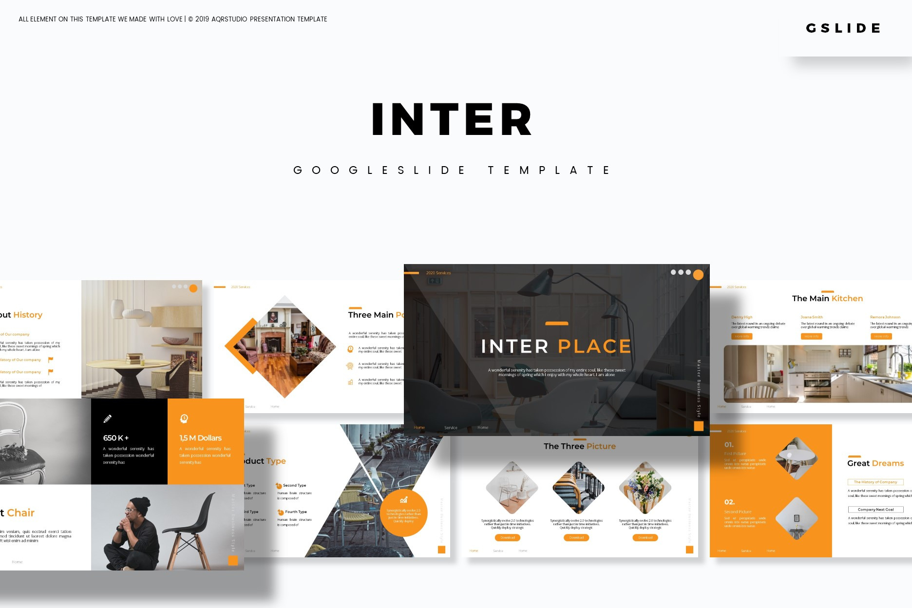 Inter - Google Slide Template, a Presentation Template by AQR Studio