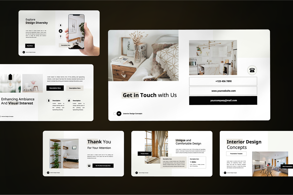 Interior Design Concepts Keynote, a Presentation Template by SquidPixey (Photo 6 of 7)