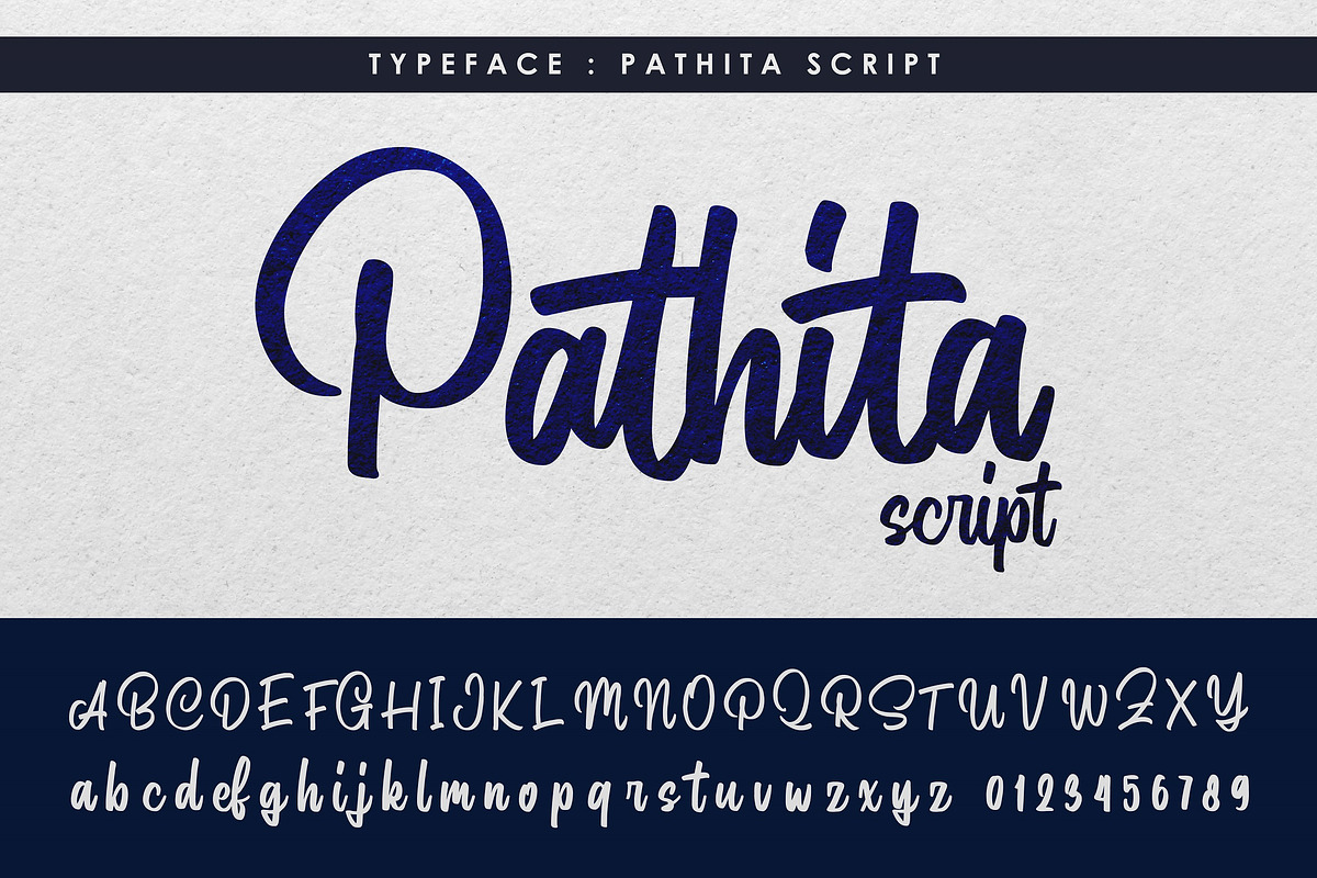 Modern Script Font - Pathita preview 2