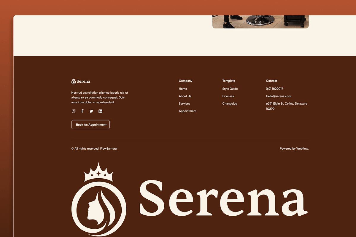 Serena: Spas & Salons Figma Template, an UI Kit Template by Flow Samurai Templates (Photo 2 of 5)