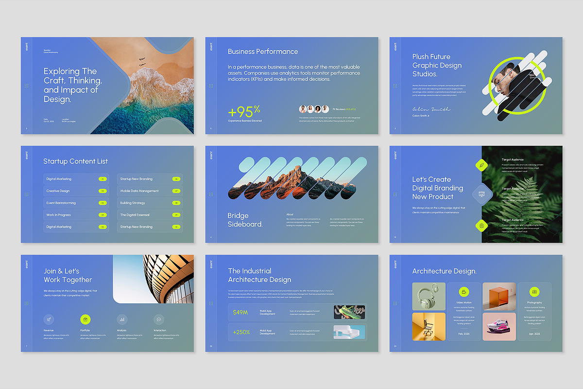 Esent Presentation Template Design preview 2
