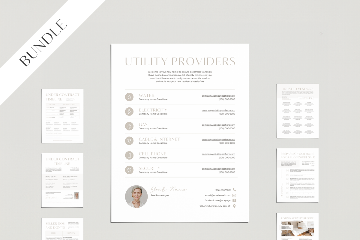 Real Estate Sheets Template BUNDLE, a Design Template by EstateElements (Photo 1 of 8)