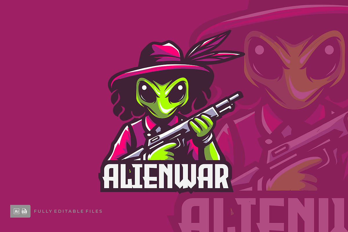 Alienwar Logo Templates, a Branding & Logo Template by Stock Shape