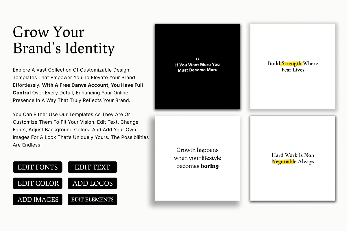 50 POSITIVE INSTAGRAM TEMPLATE, a Social Media Template by RB Boutique (Photo 7 of 9)