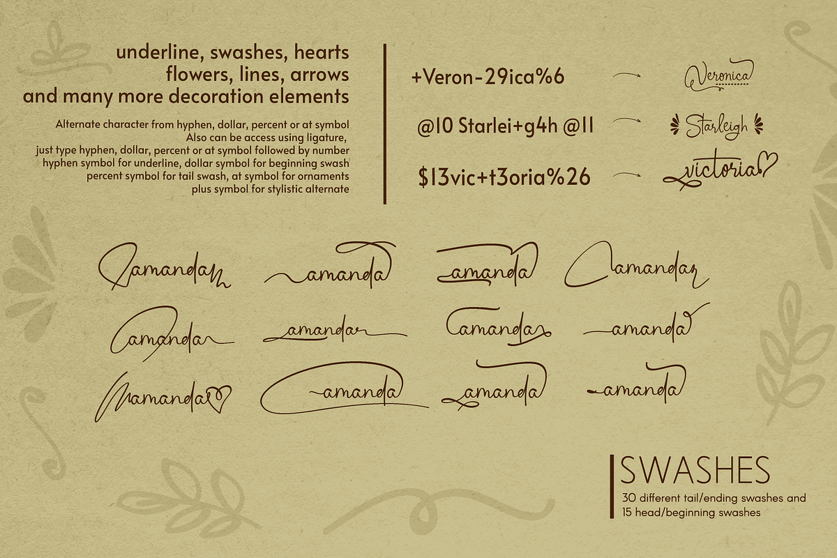 Whimsical Rose Font, a Handwritten Font by Letterhanna Studio (Photo 8 of 10)