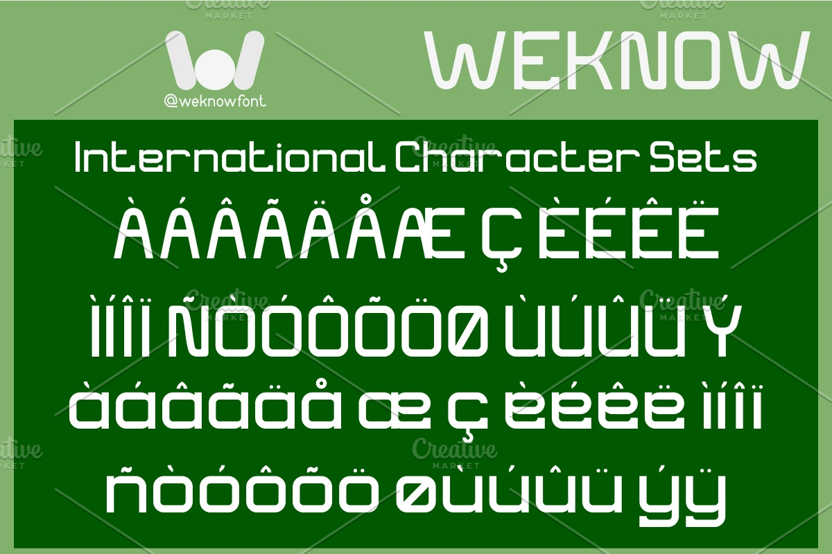 Optical Phenomena font, a Sans Serif Font by weknow (Photo 8 of 8)