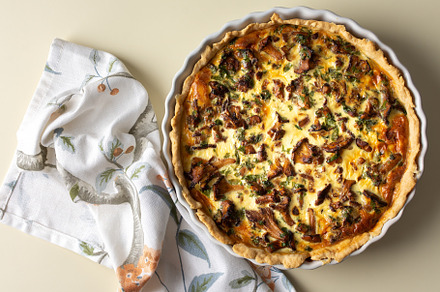 Pie with mushrooms Chanterelles, a Food & Drink Photo by Pandateam