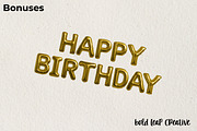 Gold Foil Alphabet Balloon Pack, an Object Graphic by Bold Leap Creative (Thumbnail 4 of 6)