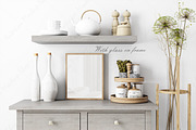 Mock up frame in kitchen room - 1647, a Print Template by Mockup Shop (Thumbnail 2 of 3)