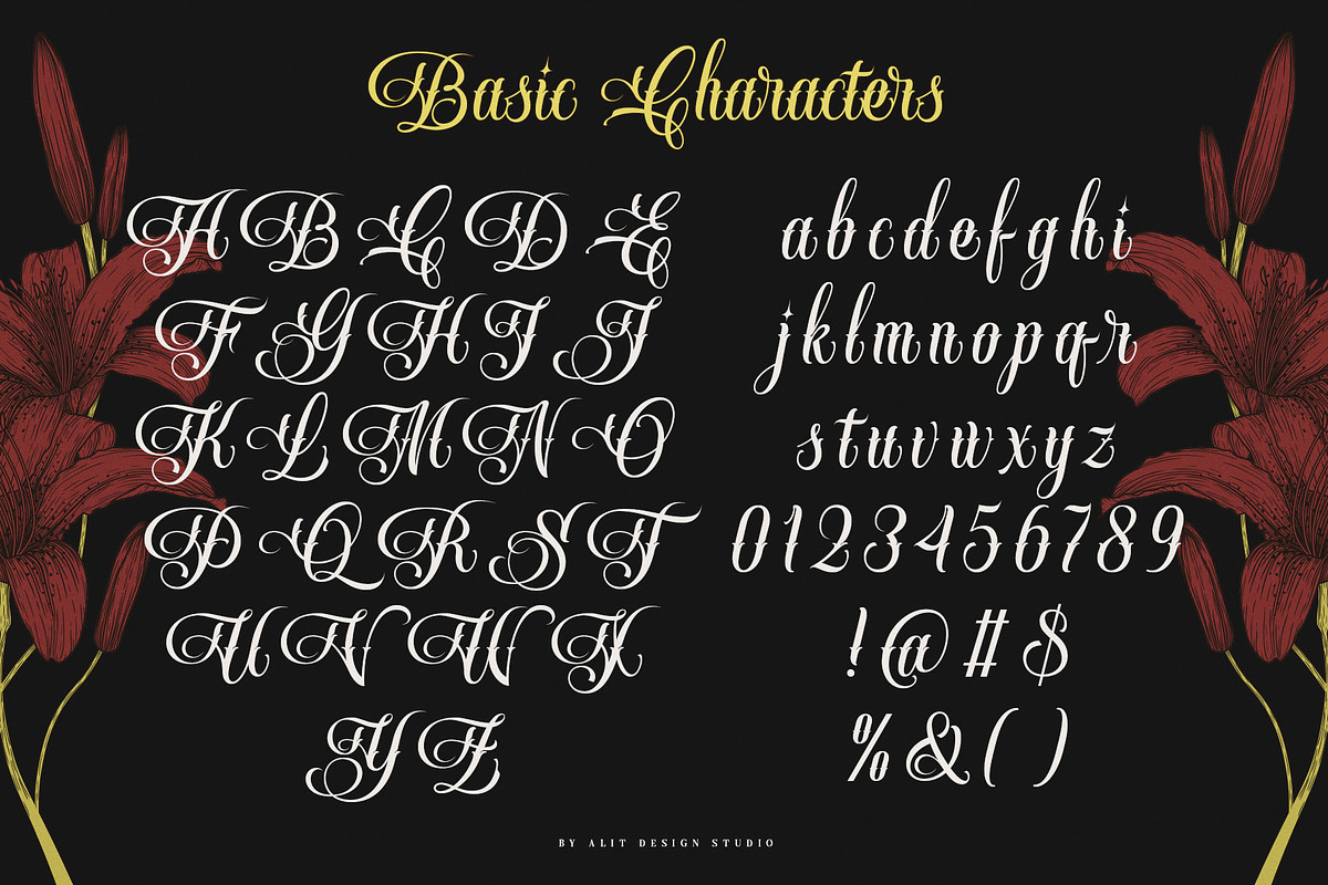 Handrid Familia Typeface, a Script Font by alit design (Photo 3 of 20)