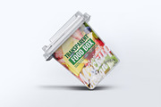 Transparent Food Box Mock-Up, a Packaging Mockup by DesignRushMarket (Thumbnail 3 of 7)