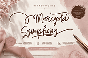 Marigold Symphony Wedding Font, a Handwritten Font by Letterhanna Studio (Thumbnail 1 of 16)