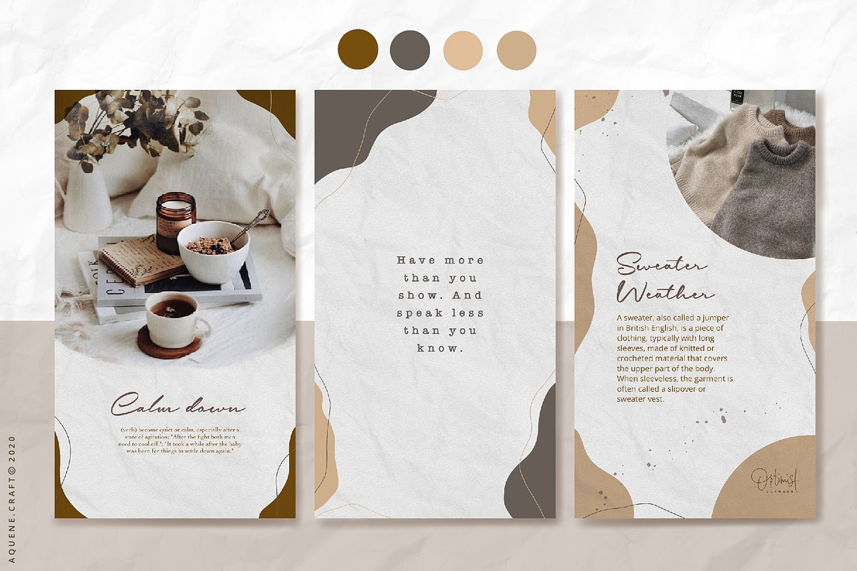 Abstract Earth Tone Instalove, a Social Media Template by aquene (Photo 7 of 10)