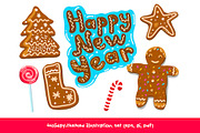 Holiday Season Vector Set, a Seasonal Illustration by Irmak Akçadoğan (Thumbnail 7 of 8)