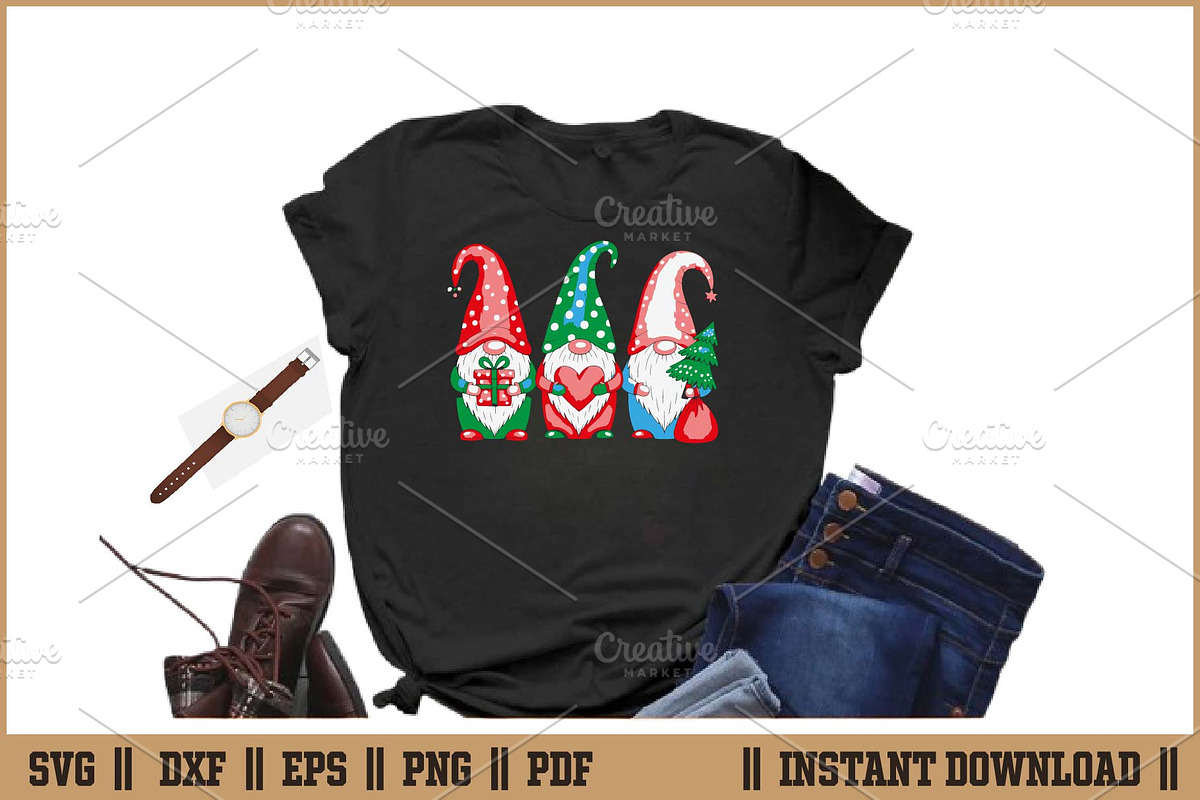 Christmas Gnomes Cute Holiday SVG, a Seasonal Illustration by Handy Arts Studio (Photo 2 of 3)