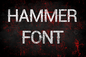 Hammer Font - Vintage Display Font