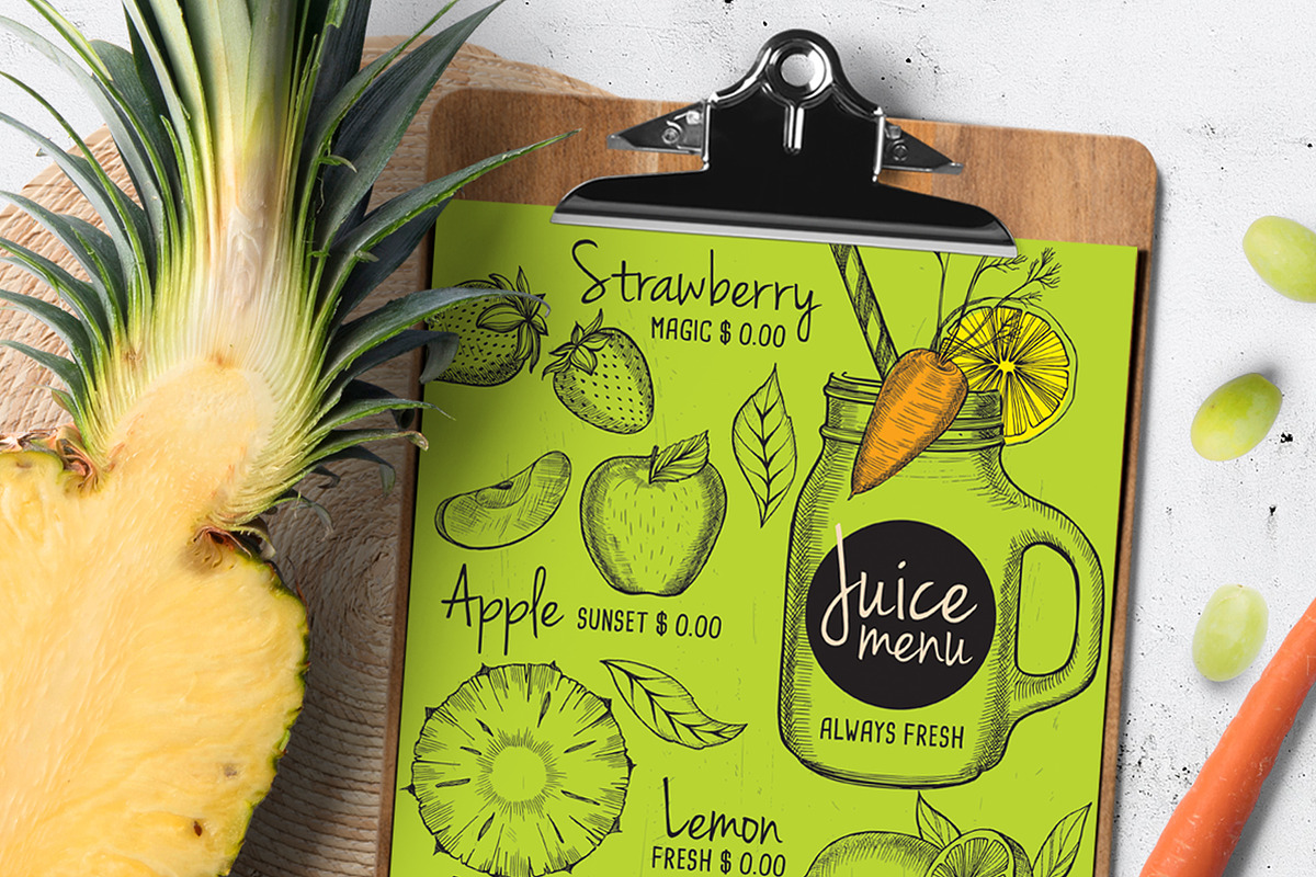 Organic Food Illustrations, a Food Illustration by BarcelonaShop (Photo 4 of 4)