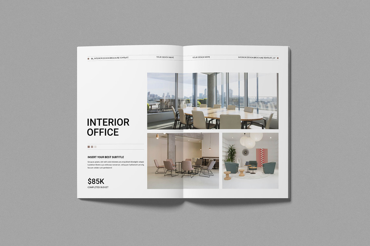 Interior Design Brochure Template preview 7