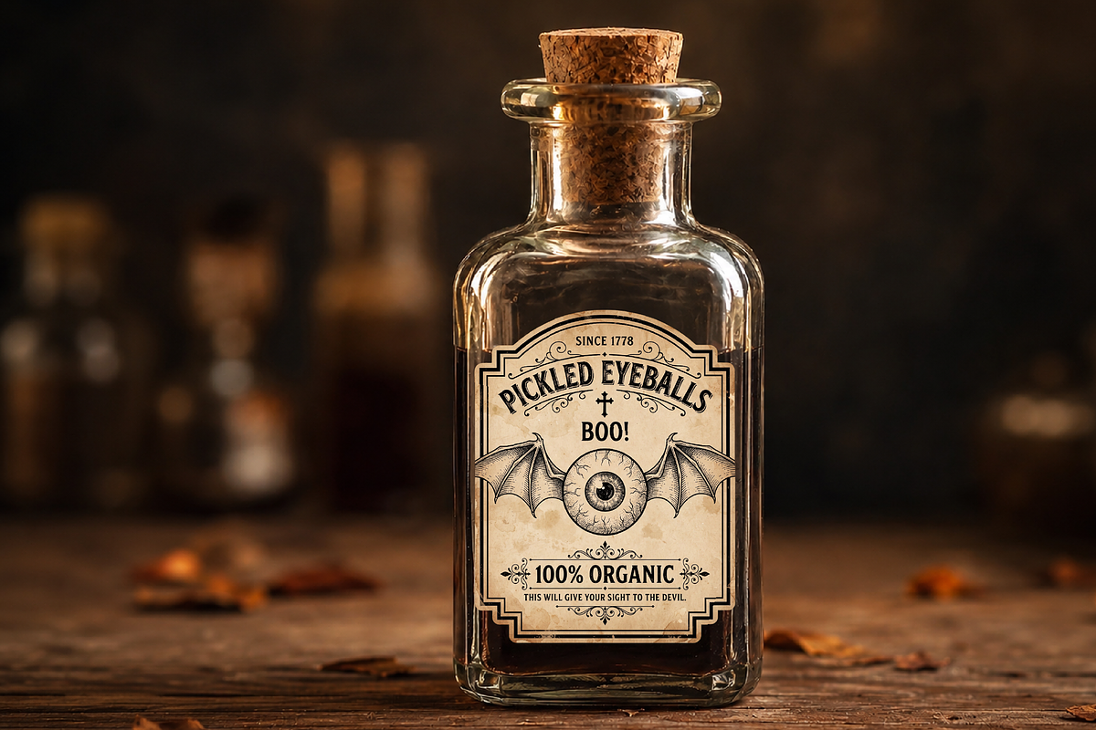 Halloween Vintage Potion Label PNG, a Seasonal Illustration by Canvas Craft (Photo 3 of 5)