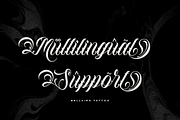 Bellvira Tattoo | Script Tattoo, a Blackletter Font by Denustudios (Thumbnail 11 of 12)