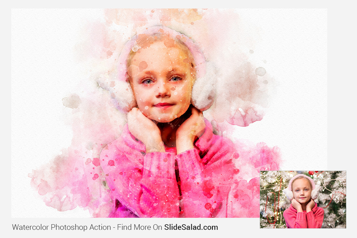 Watercolor Photoshop Action, an Action Add-On by SlideSalad (Photo 3 of 14)