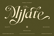 Dh Milate - 16 Beauty Elegant Family, a Serif Font by Dharmas Foundry (Thumbnail 1 of 17)