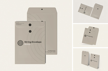 String Envelope mockup, an Advertising Mockup by xavier_studio