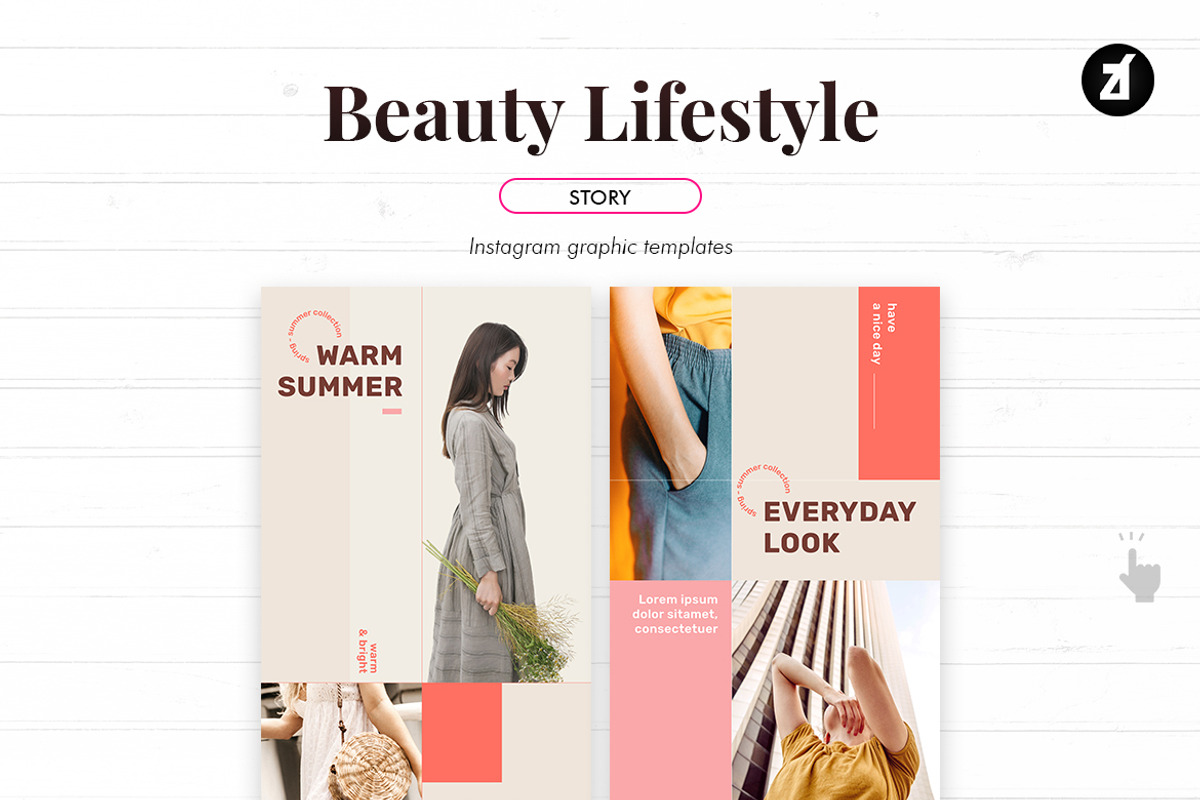 Beauty Life social media templates, a Social Media Template by Chanut is industries (Photo 6 of 8)