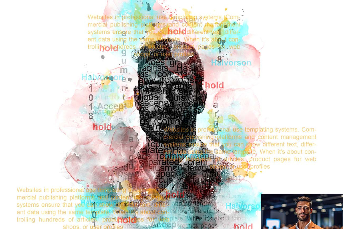 Creative Typography Text Portrait FX, an Action Add-On by Studio Retouch (Photo 6 of 11)