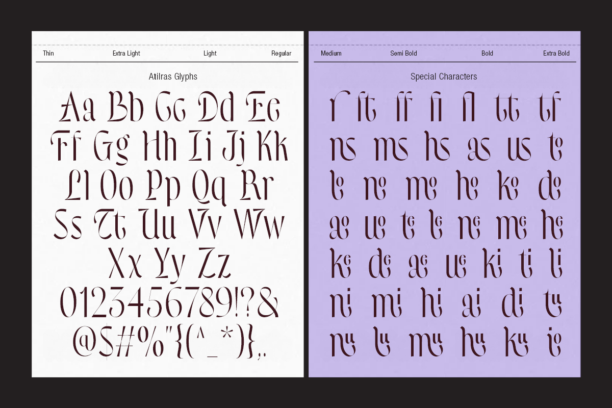 Dh Atilras - 8 Fashion Serif Family, a Serif Font by Dharmas Foundry (Photo 15 of 15)