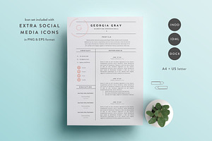 Resume Template 3 Page | CV Template