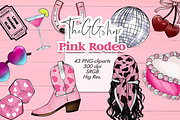 Coquette Cowgirl Clipart Set, a Seasonal Illustration by The GG Shop (Thumbnail 1 of 6)