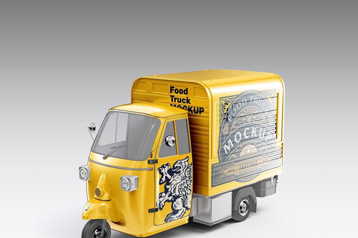 Food Truck Mockup, a Product Mockup by OneVectorStock (Photo 12 of 16)
