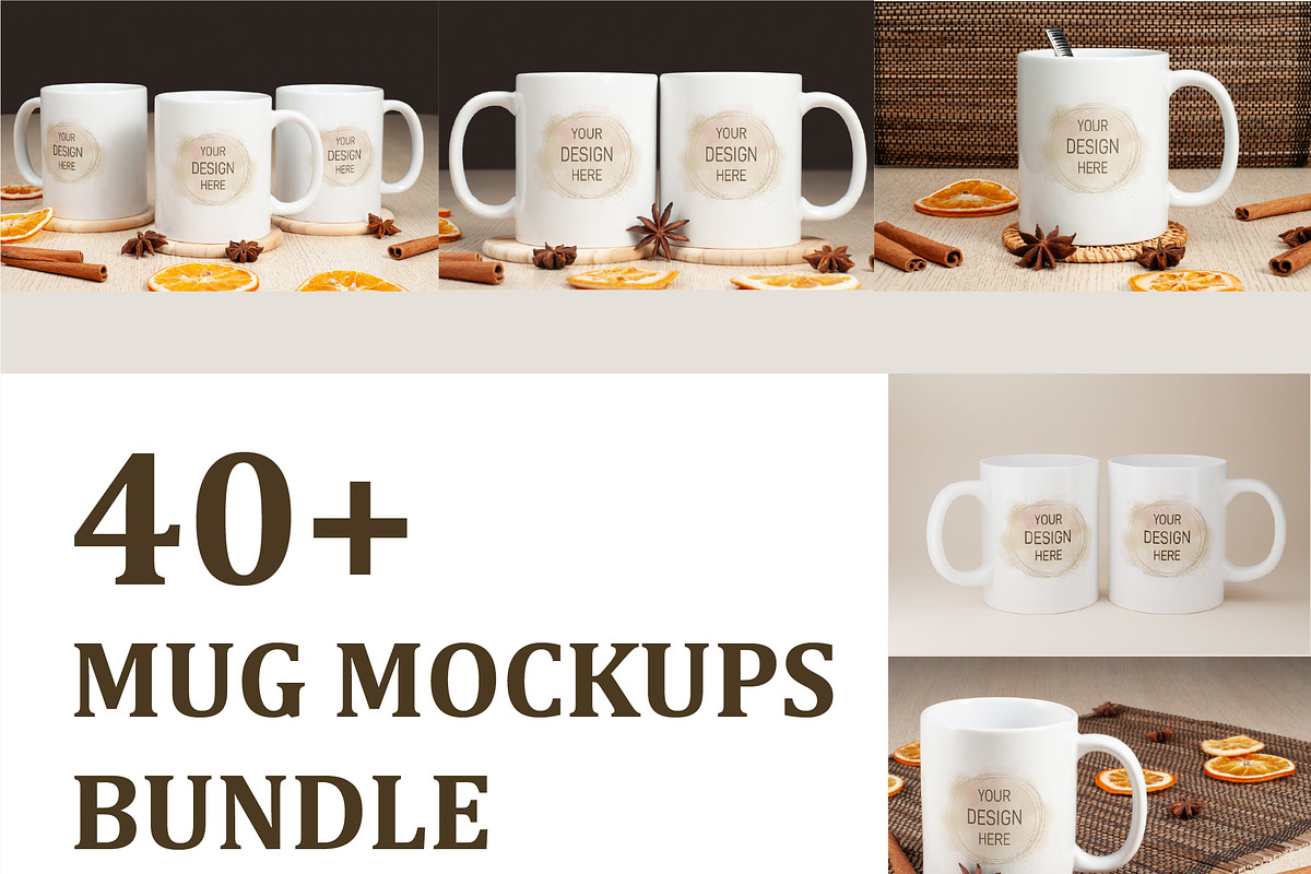 Mug Mockups Bundle, a Cups & Container Mockup by MockupsBox (Photo 1 of 7)