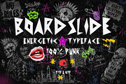 Boardslide - Energetic Typeface, a Sans Serif Font by HipFonts (Thumbnail 1 of 6)