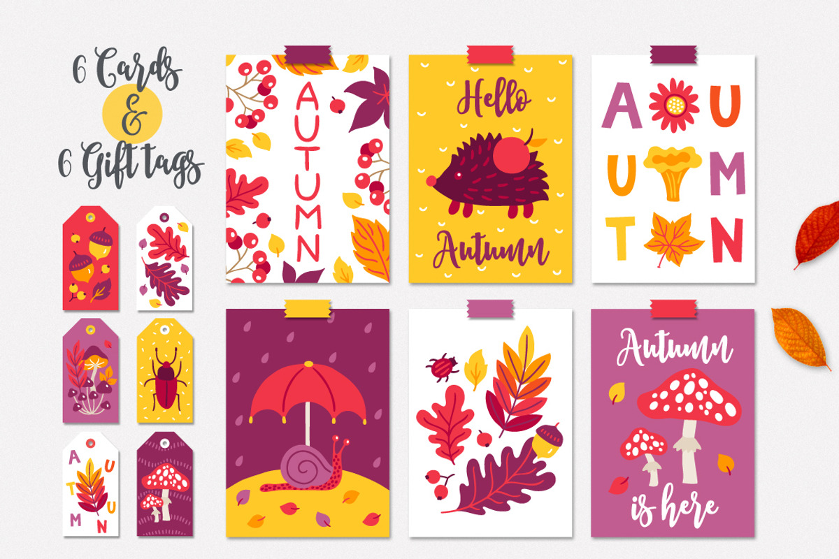 Autumn Forest Kit, an Object Illustration by miumiu (Photo 3 of 7)