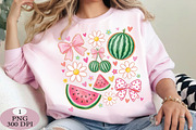 Watermelon Coquette Summer PNG, an Illustration by Daily.Designs (Thumbnail 5 of 5)