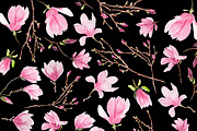 Magnolias Watercolor flowers, an Illustration by Anis Illustration (Thumbnail 6 of 7)