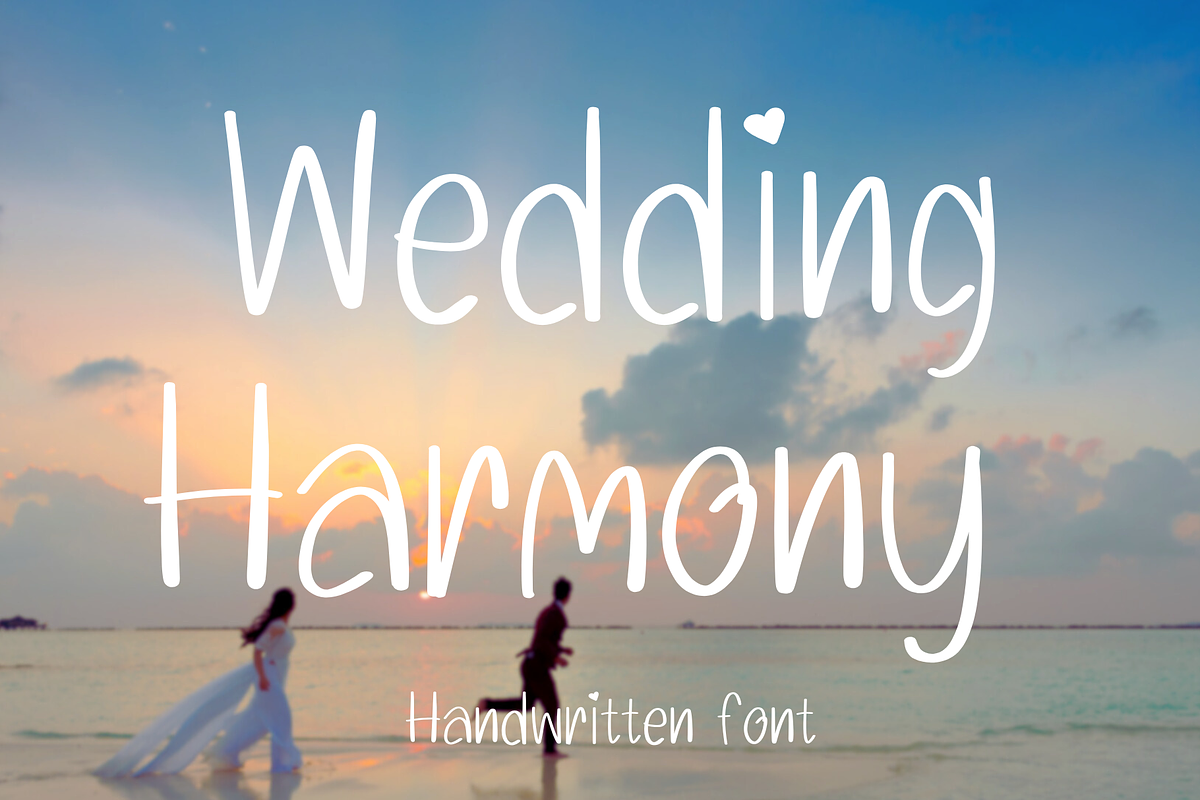 Wedding harmony, a Handwritten Font by Petal Pixels (Photo 1 of 8)