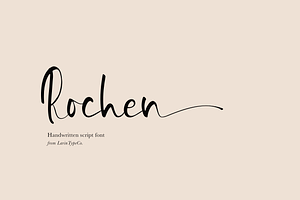 Rochen, a Handwritten Font by Larin Type Co.
