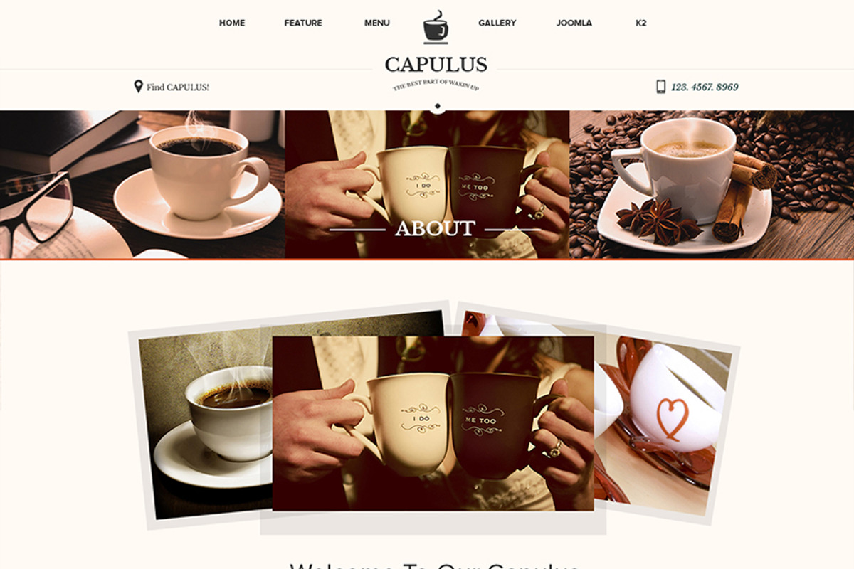 Capulus - Multipurpose Coffee Style, a Websites & App Template by JoomlaUX (Photo 2 of 5)