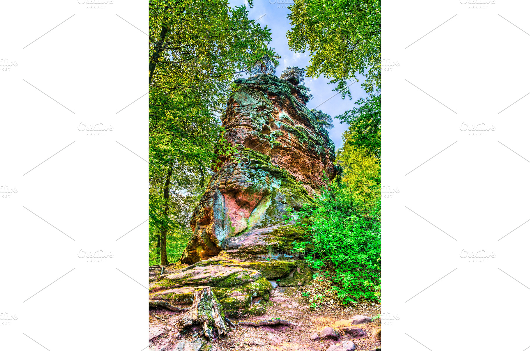 Sandstone rock in the Palatinate, a Nature Photo by Leonid Andronov