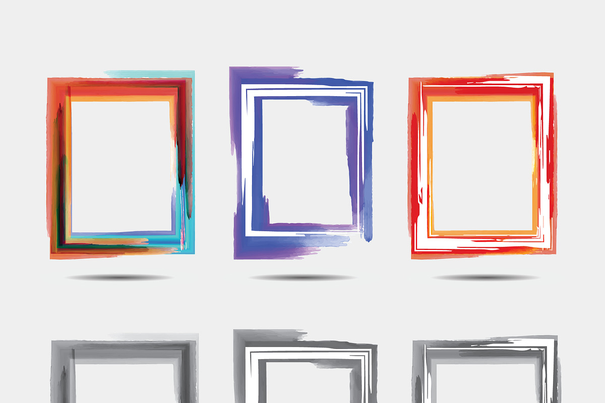 Bundle Watercolor Frame Border, a Texture Graphic by MRI STUDIO (Photo 13 of 16)